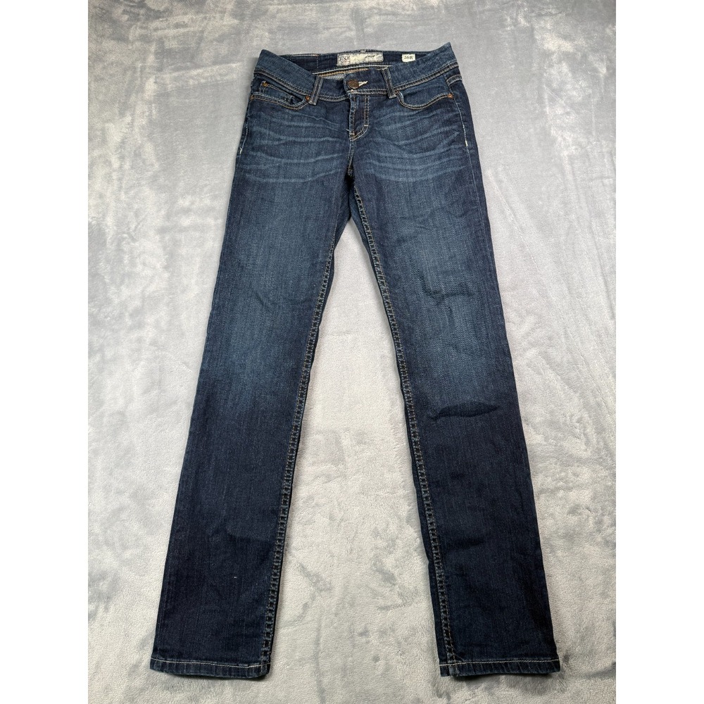 BKE Kate Straight Leg Jeans Womens 26R Blue Dark Wash Stretch BWX3118
